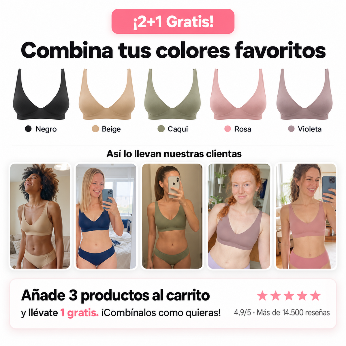 Sujetador Confort Vireyne