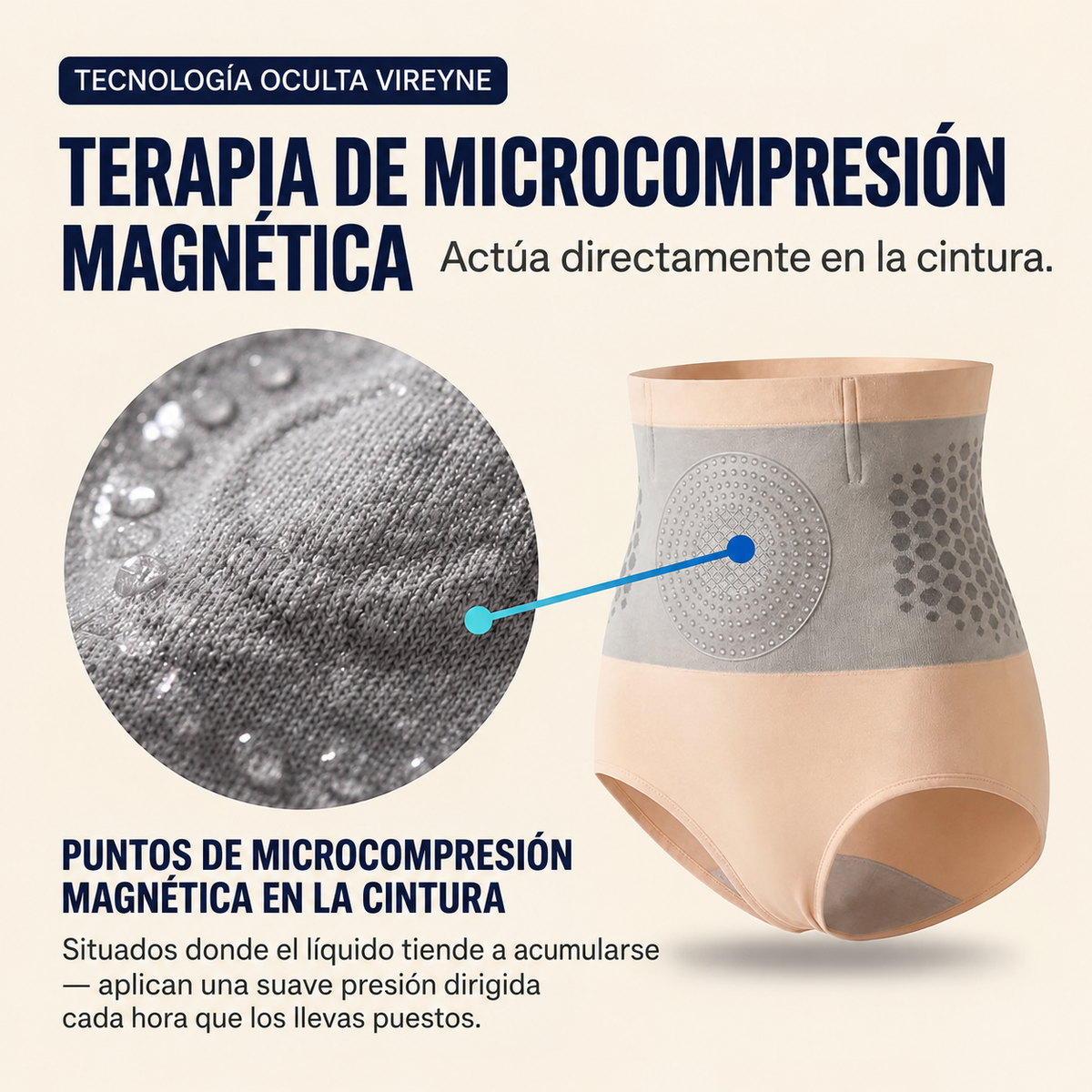 Braguitas moldeadoras con terapia magnética