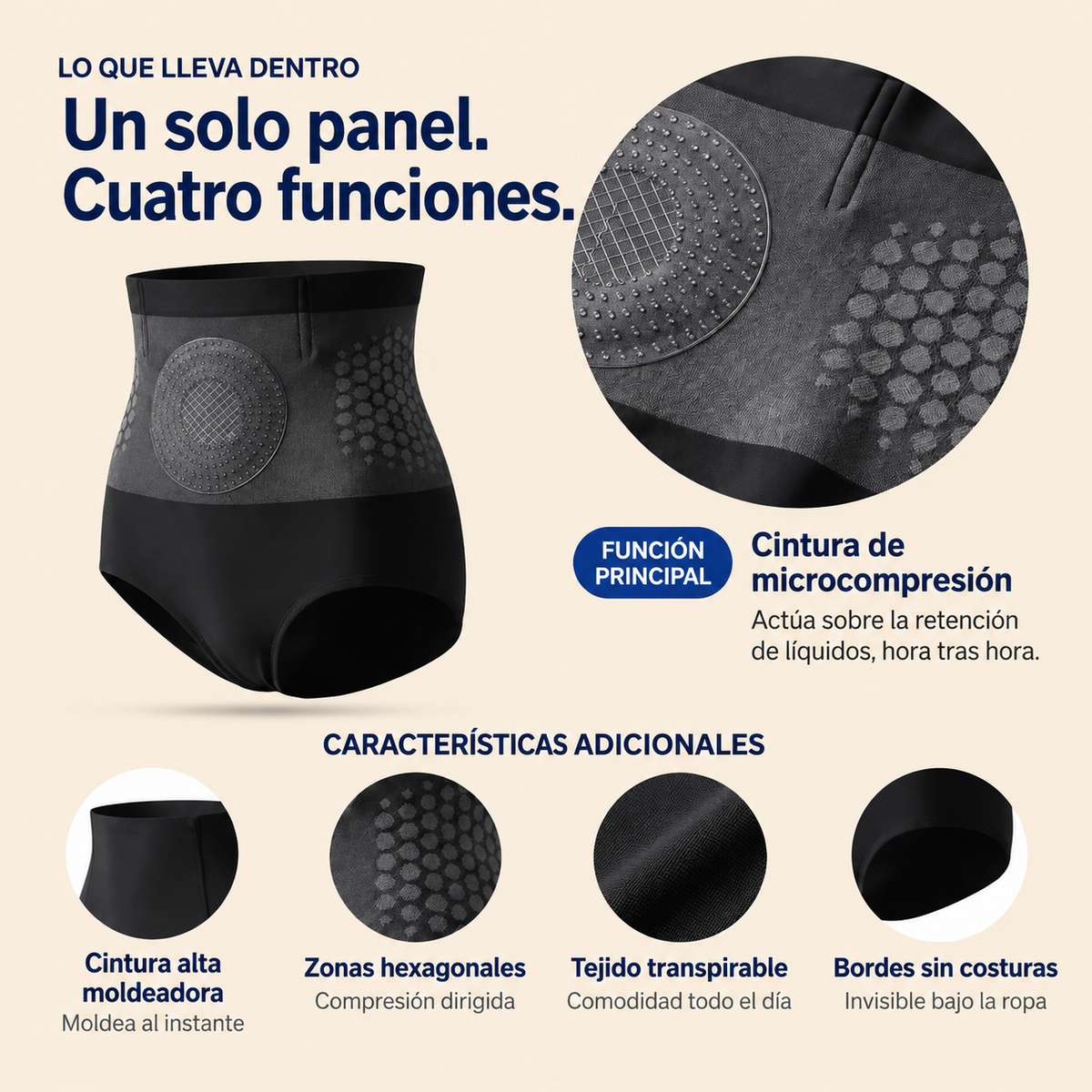 Braguitas moldeadoras con terapia magnética